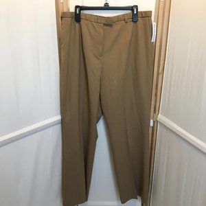 NWT PENDLETON Sz 18 Camel / Tan Lined Dress Pants NEW $138